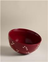 Small Candy Cane Serving Bowl