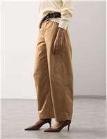 Autograph Pure Cotton Barrel Leg Chinos Soft Bronze