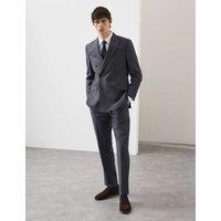 Autograph Tailored Fit Wool Rich Suit Jacket with Mohair Dark Airforce