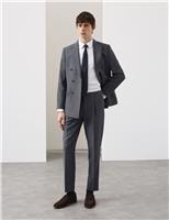 Tailored Fit Wool Rich Suit Trousers with Mohair