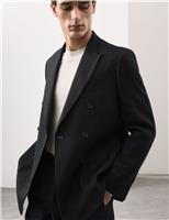 Tailored Fit Italian Linen Blend Double Breasted Blazer