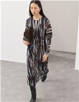 Chifon Printed Midaxi Column Dress