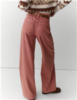 Lyocell Blend High Waisted Wide Leg Jeans