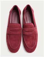 Soft Suede Flat Loafers