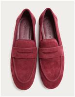 Soft Suede Flat Loafers