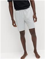 M&S 2-Pack Pure Cotton Jersey Pyjama Shorts Blue Mix