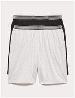 2-Pack Pure Cotton Jersey Pyjama Shorts