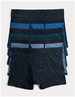 5 Pack Cotton Rich Cool & Fresh Stretch Trunks