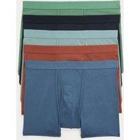 M&S 5 Pack Cotton Stretch Trunks Multi