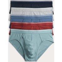 M&S 5 Pack Cotton Stretch Briefs Multi