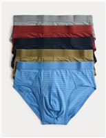 5 Pack Cotton Stretch Cool & Fresh Briefs