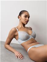 Autograph Florence Embroidery Wired Plunge Bra (F-H) Soft Brown