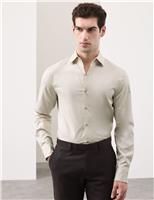 Autograph Slim Fit Cotton Performance Shirt Blue