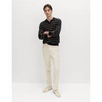 M&S Regular Fit Stretch Chinos Ecru