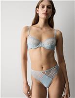 Florence Embroidery Quarter Cup Balcony Bra (A-E)