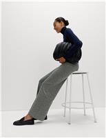 Jersey Checked Trousers