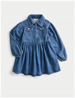 Denim Zip Dress (2-8 Yrs)