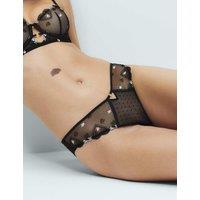 B by Boutique Leah Embroidery Miami Knickers Black Mix