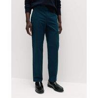 M&S Regular Fit Stretch Chinos Dark Petrol