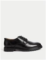 M&S Leather Derby Shoes Dark Brown