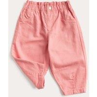 M&S Cotton Rich Paperbag Jeans (0-6 Yrs) Pink