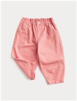 Cotton Rich Paperbag Jeans (0-6 Yrs)