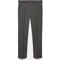 M&S 2 Pack Slim Fit Active Waist Smart Trousers Charcoal