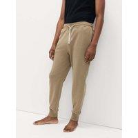 M&S Regular Fit Cotton Rich Joggers Neutral