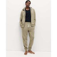 M&S Cotton Rich Zip Up Hoodie Neutral