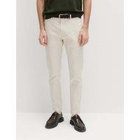 M&S Slim Fit Cotton Rich Stretch Chinos Ecru