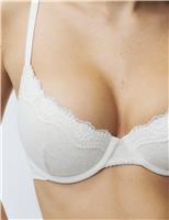 Lotta Cotton Rib Wired Demi Cup Bra (A-E)
