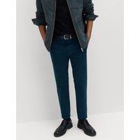 M&S Slim Fit Cotton Rich Stretch Chinos Dark Petrol