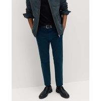M&S Slim Fit Cotton Rich Stretch Chinos Dark Petrol