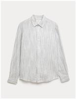 Pure Linen Striped Shirt