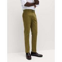 M&S Slim Fit Cotton Rich Stretch Chinos Olive
