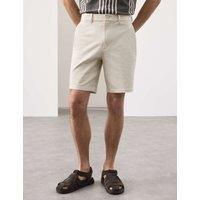 Autograph Textured Shorts Pale Opaline
