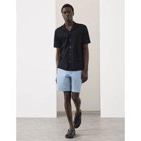 Autograph Textured Shorts Dusty Blue