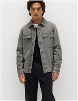 Pure Cotton Denim Overshirt