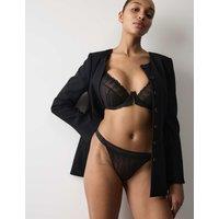 Autograph Florence Embroidery Wired Plunge Bra (F-H) Black