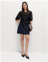 Knitted Mini Column Skirt