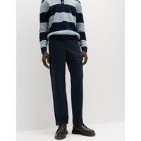 M&S Regular Fit Pure Cotton Chinos Navy
