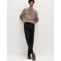 M&S Regular Fit Pure Cotton Chinos Black