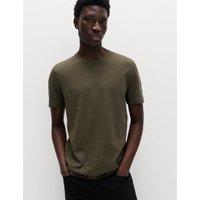 M&S Pure Cotton Regular Fit Crew Neck T-Shirt Forest Green