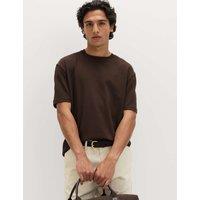 M&S Cotton Blend Ultimate Performance T-Shirt Bitter Chocolate