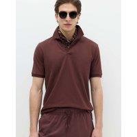 M&S Ultimate Pique Polo Shirt Chestnut