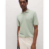 M&S Ultimate Pique Polo Shirt Pistachio