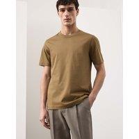 Autograph Pure Supima Cotton Performance Crew Neck T-shirt Khaki
