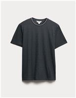 Cotton Rich Textured Loungewear Top