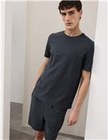 Cotton Rich Textured Loungewear Top