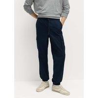 M&S Ripstop Cargo Trousers Navy